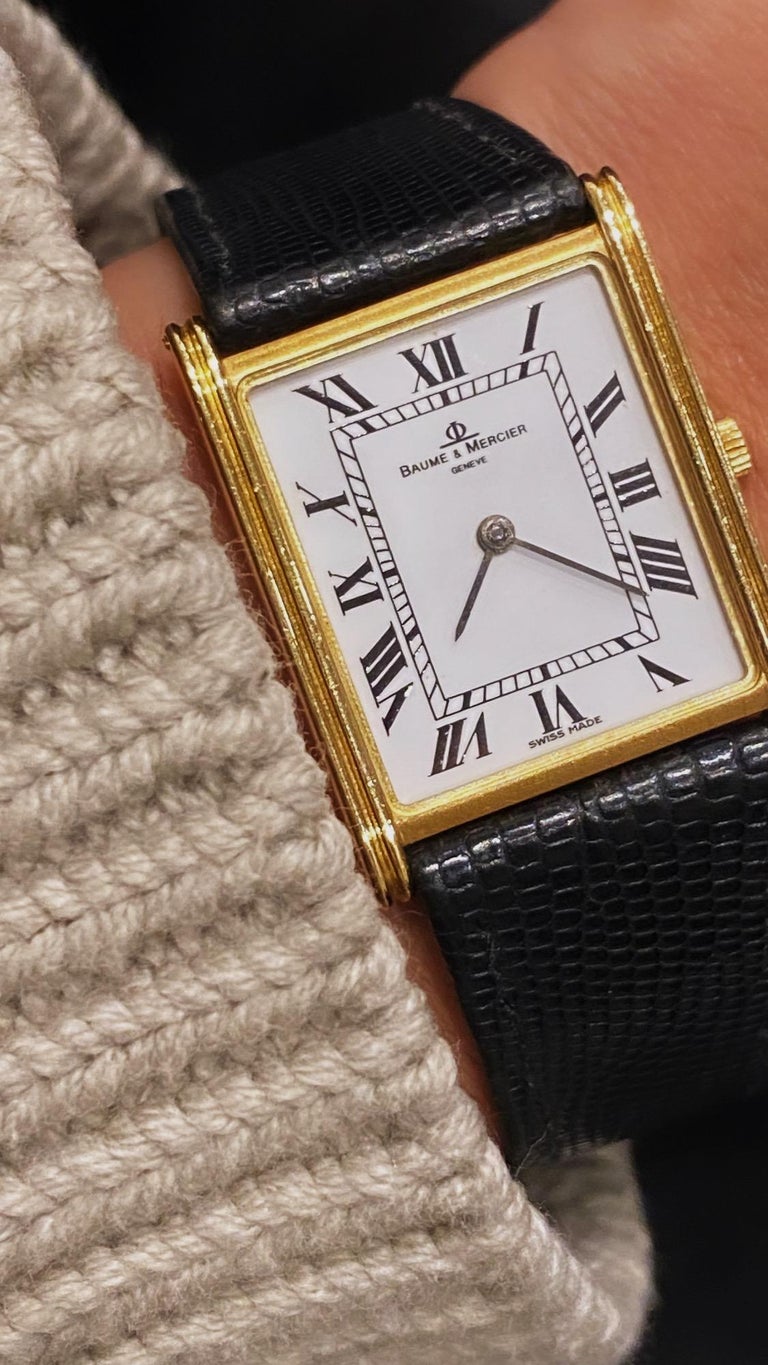Yellow Gold Baume & Mercier Geneve ref 1830 Watch 18K Yellow Gold Baume and Mercier Geneve ref 1830 Swiss  main image 4