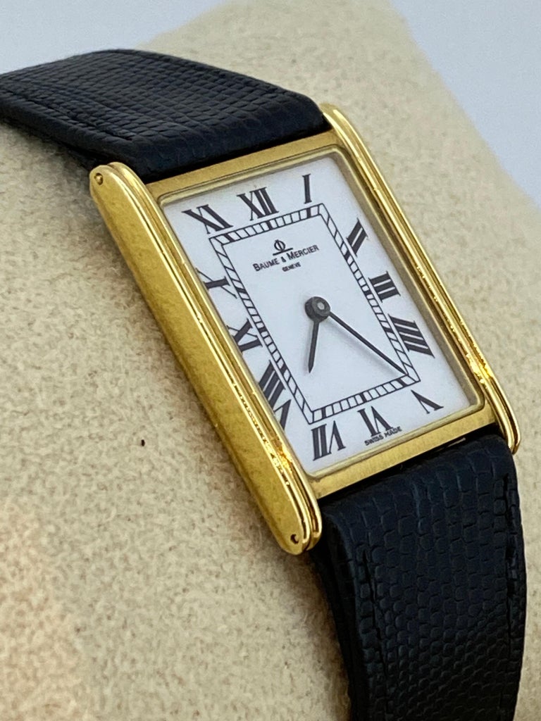 18K Yellow Gold Baume and Mercier Geneve ref 1830 Swiss  display picture 3
