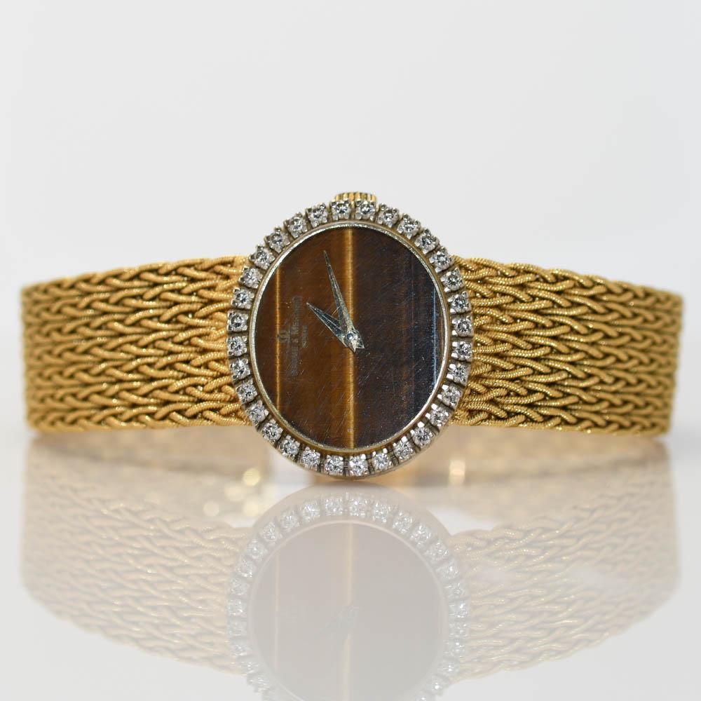 18K Yellow Gold Baume & Mercier Watch, 0.50TDW, 54.7gr For Sale 1