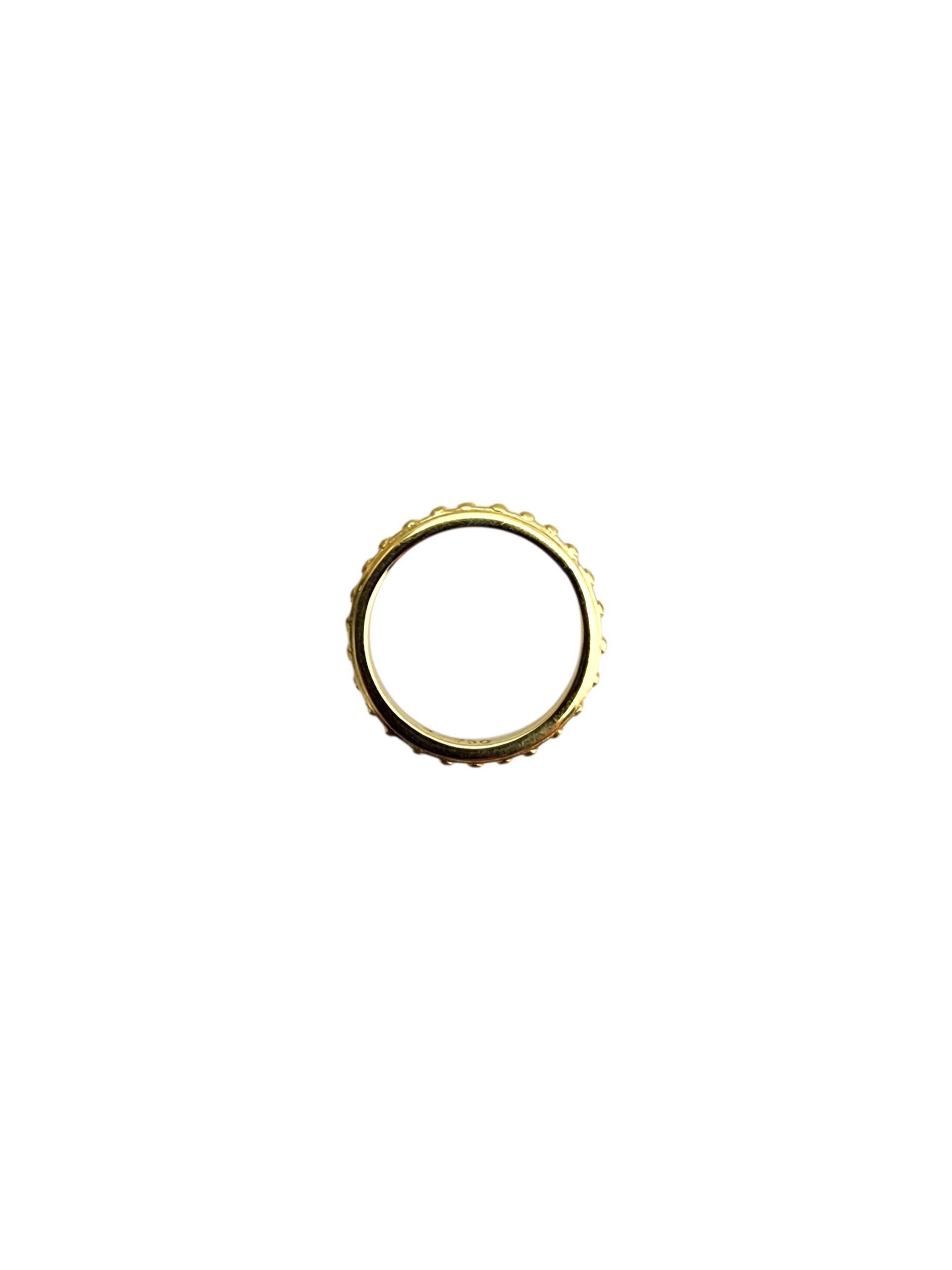 Bague en or jaune 18K avec perles Taille 4-4.75 #22750 Pour femmes en vente