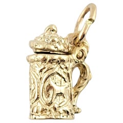 Vintage 18K Yellow Gold Beer Stein #15819