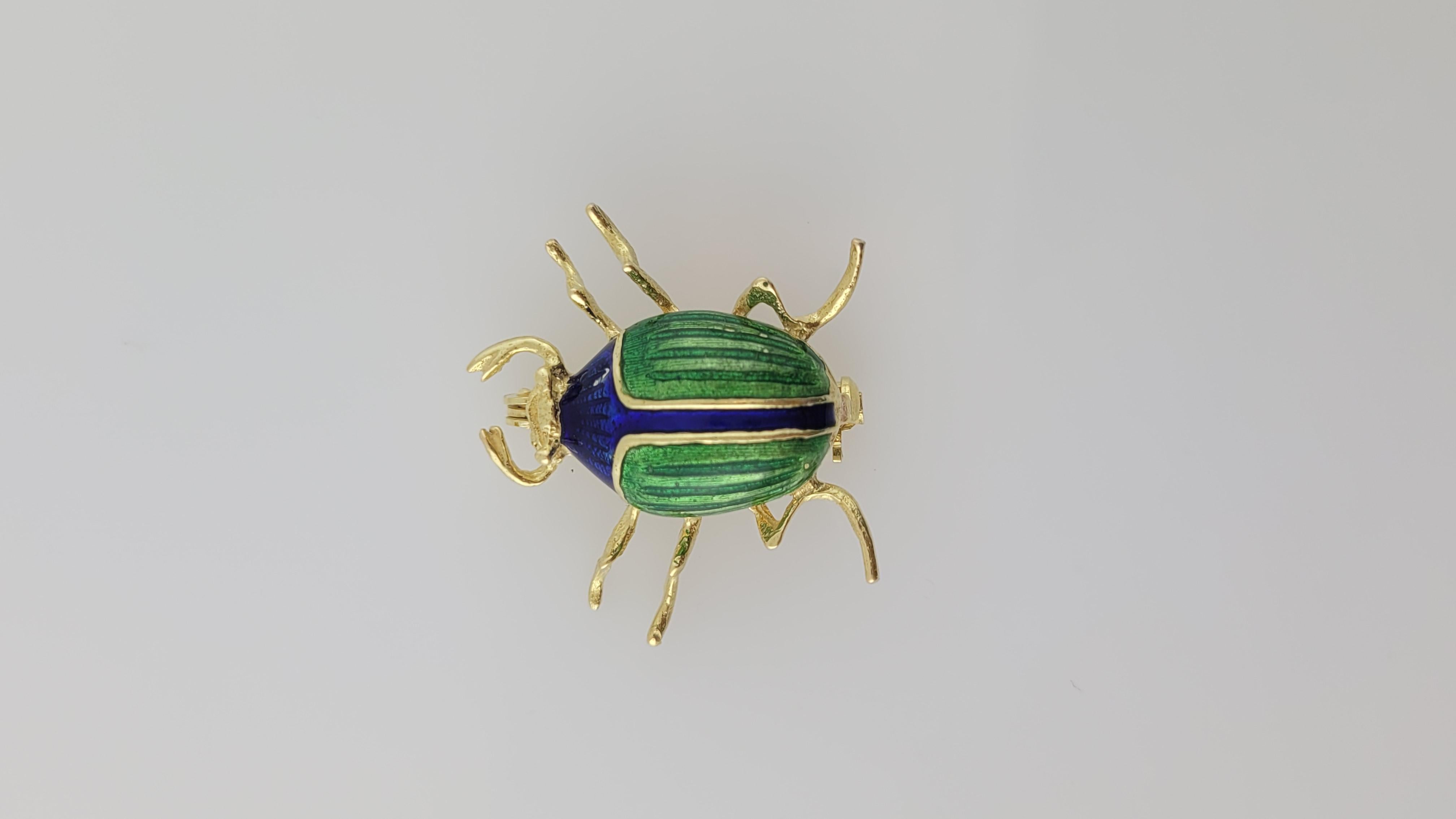 blue beetle pin