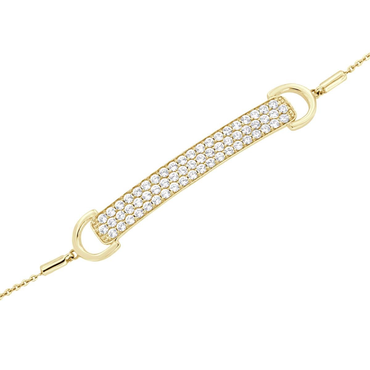 This stunning adjustable bolo-style bracelet features round brilliant diamonds micro-prong-set. Experience the difference!

Product details: 

Center Gemstone Type: NATURAL DIAMOND
Center Gemstone Color: WHITE
Center Gemstone Shape: ROUND
Center