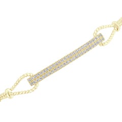 18K Yellow Gold Bolo Diamond Bracelet '1/2 Ct. tw'