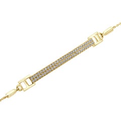18K Yellow Gold Bolo Diamond Bracelet '1/2 Ct. tw'