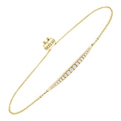 Bracciale Bolo in oro giallo 18 carati con diamanti da 1/2 carato