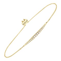 18K Yellow Gold Bolo Diamond Bracelet '1/2 Ct. tw'