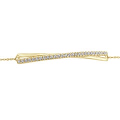 18K Yellow Gold Bolo Diamond Bracelet '2/5 Ct. tw'