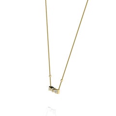 18 Karat Yellow Gold Bow-Tie Diamond Necklace '1/5 Carat'