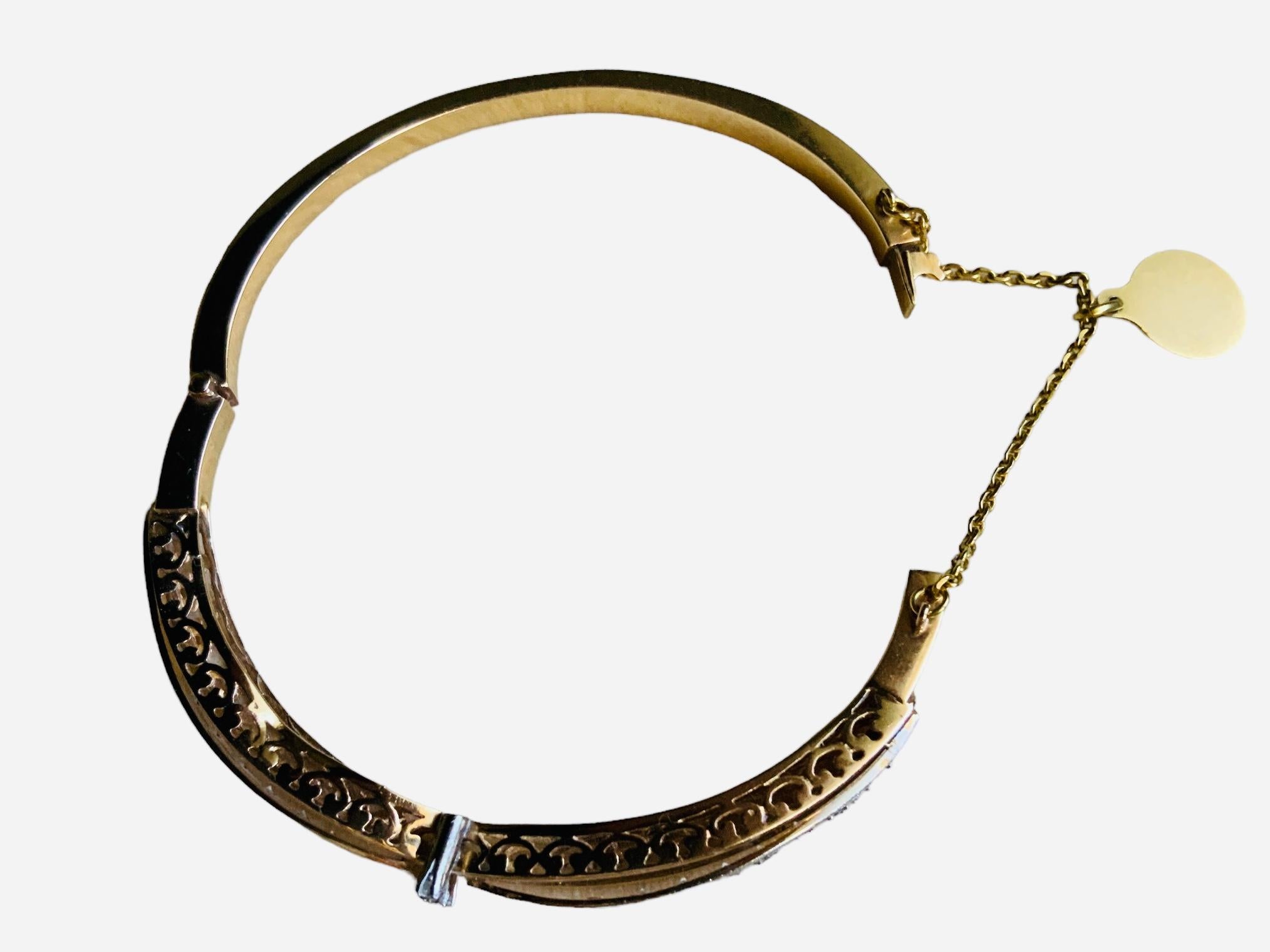 18K Yellow Gold Bracelet/Bangle For Sale 10