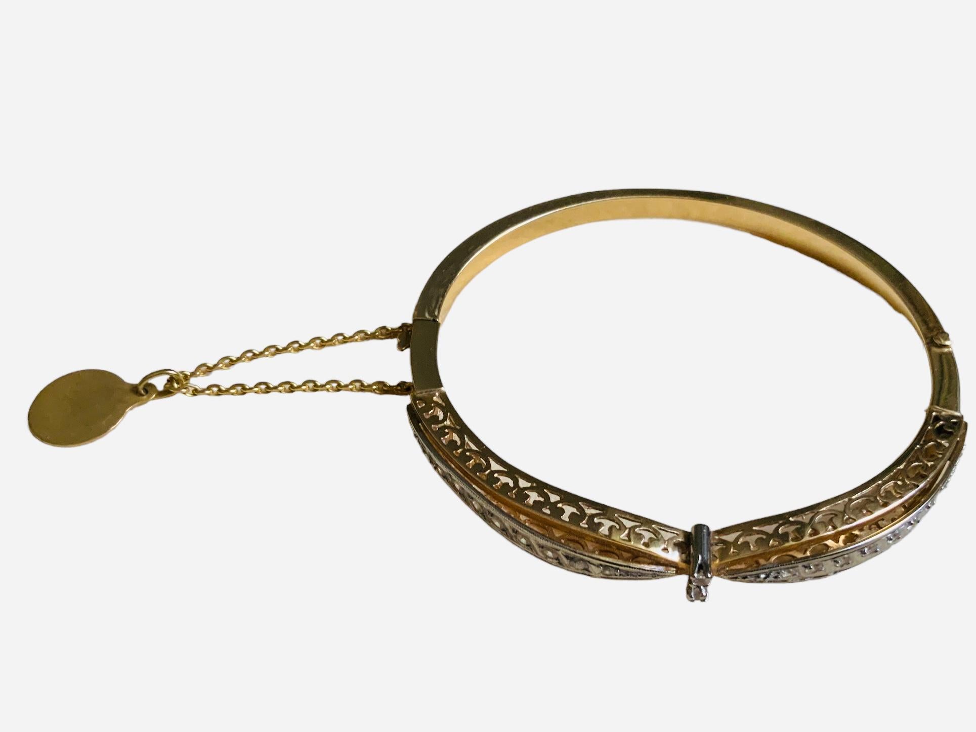 Bracelet en or jaune 18K Bon état - En vente à Guaynabo, PR