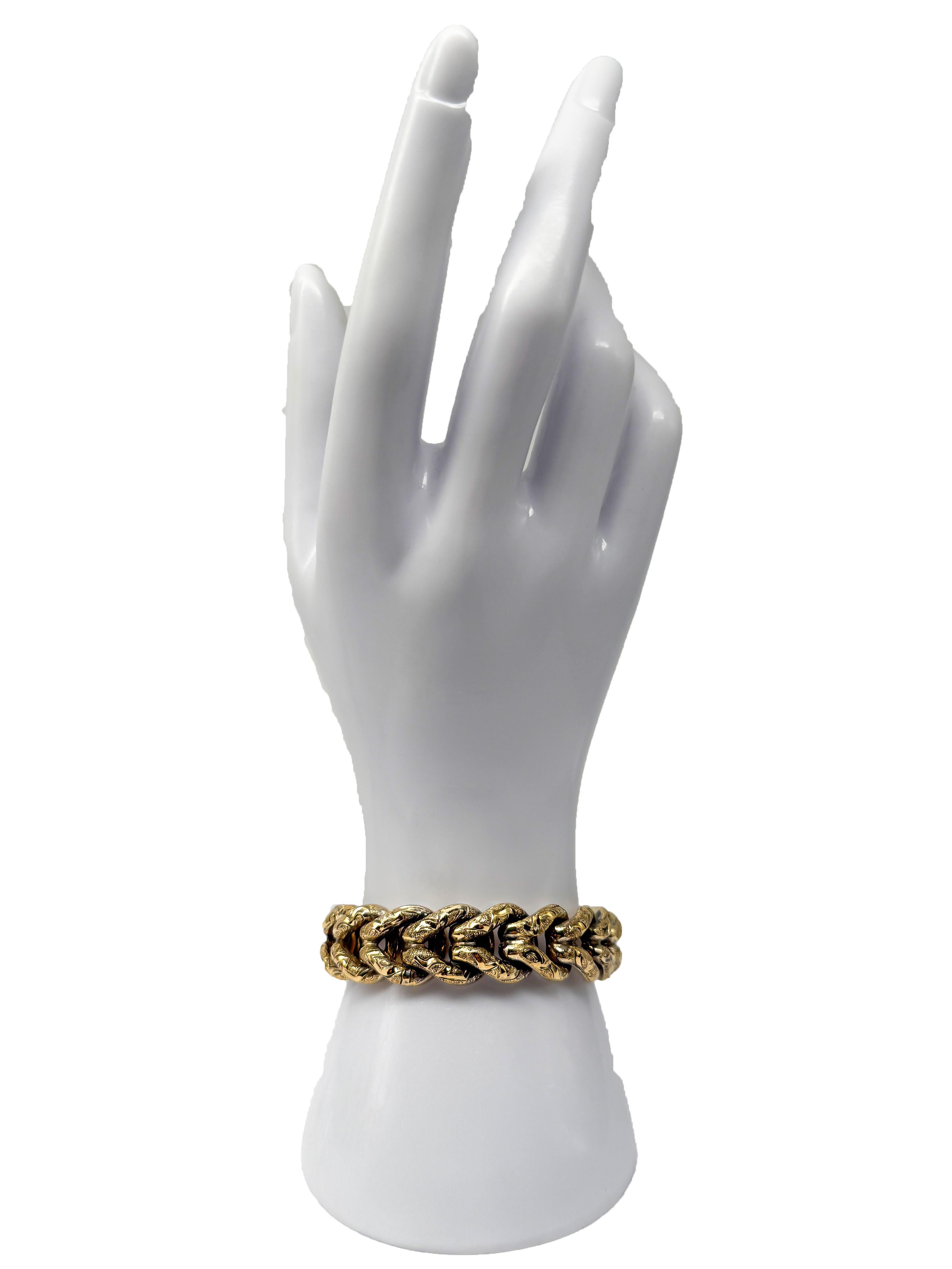 Elegant Bracelet en or jaune 18K - fermoir à bille - 21,67 g

Ce bracelet exquis, réalisé en or jaune 18 carats massif, impressionne par son élégance discrète et son exceptionnelle qualité de fabrication. Un bijou intemporel qui fait une déclaration