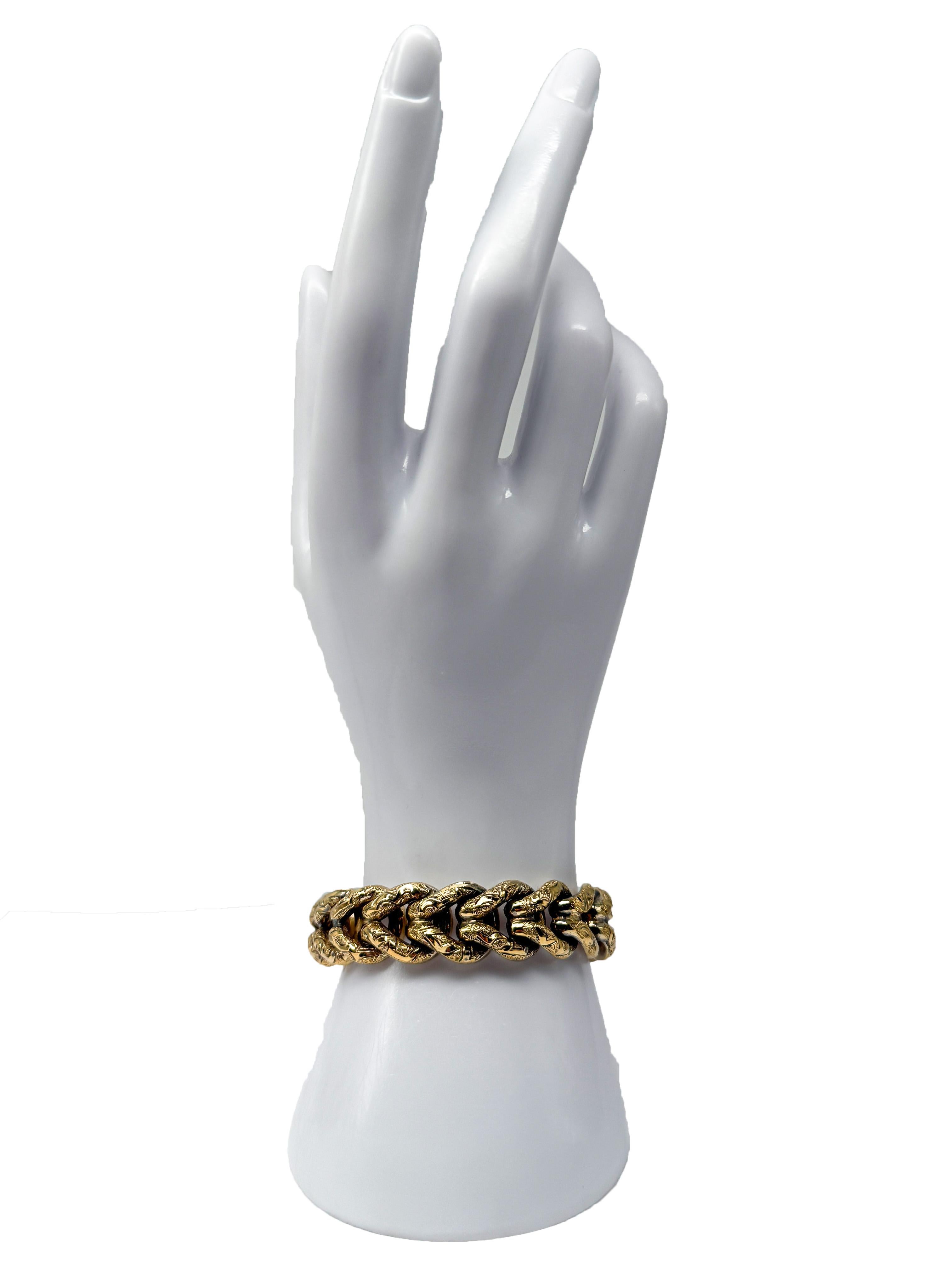 Bracelet en or jaune 18K Bon état - En vente à Berlin, DE