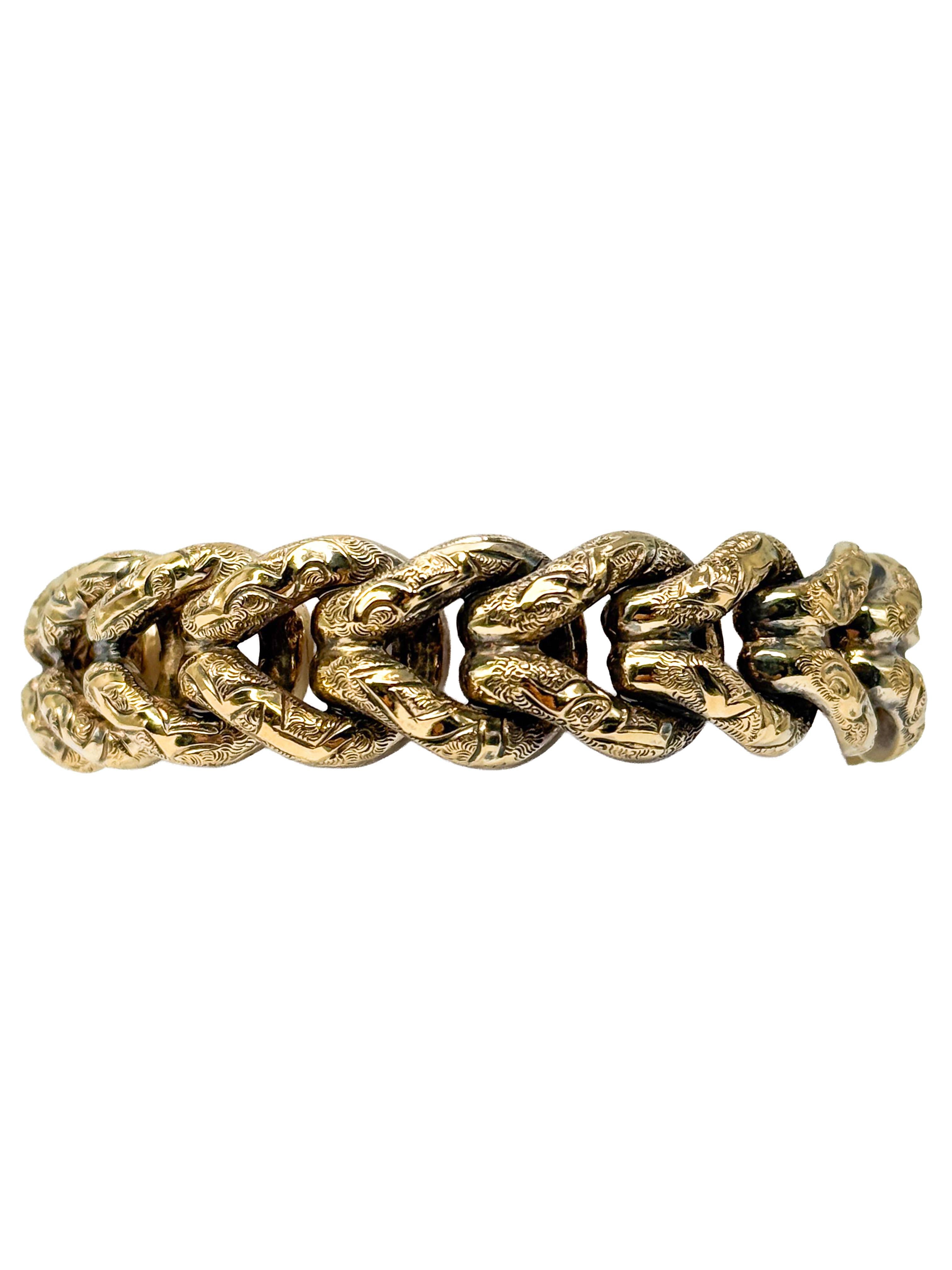Bracelet en or jaune 18K Unisexe en vente
