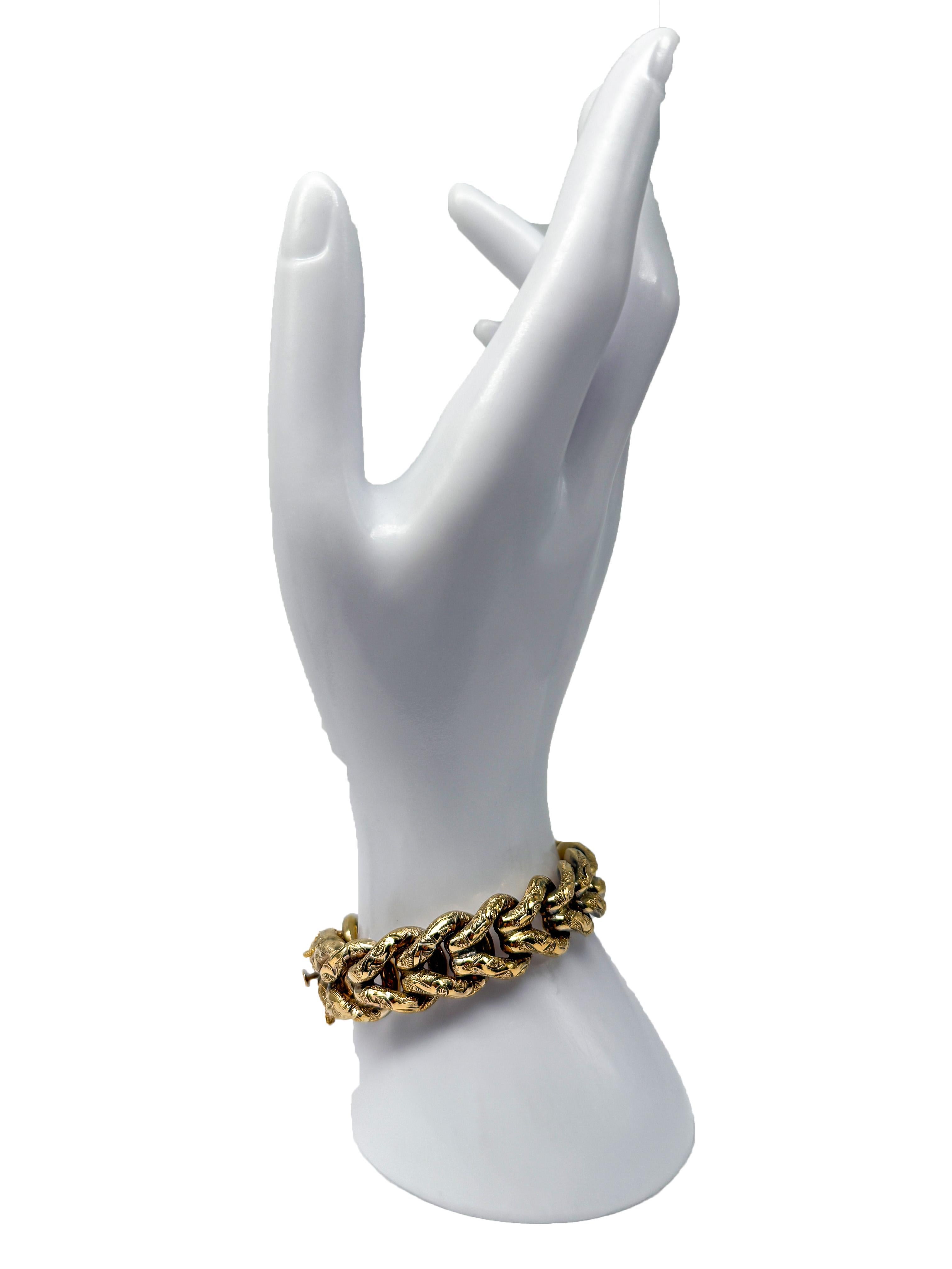 Bracelet en or jaune 18K en vente 1
