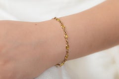 Yellow Sapphire Chain Bracelet in 18kt Solid Yellow Gold