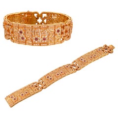Pulseras de cadena de oro