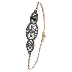 18K Yellow Gold Bracelet with Diamonds