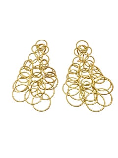 18k Yellow Gold Buccellati "Hawaii" Link Earrings