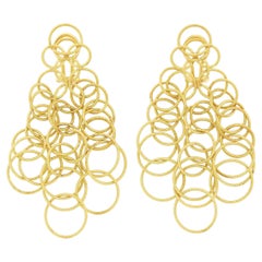 18k Gelbgold Buccellati "Hawaii" Link-Ohrringe