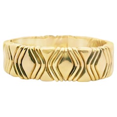 Or jaune 18k  Bulgari 1980 - Bracelet géométrique en or  - 152.30GRAM