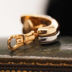 18K Yellow Gold Bulgari (BVLGARI) Two Tone Earrings