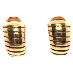 Orecchini Tubogas Bulgari in oro giallo 18 carati