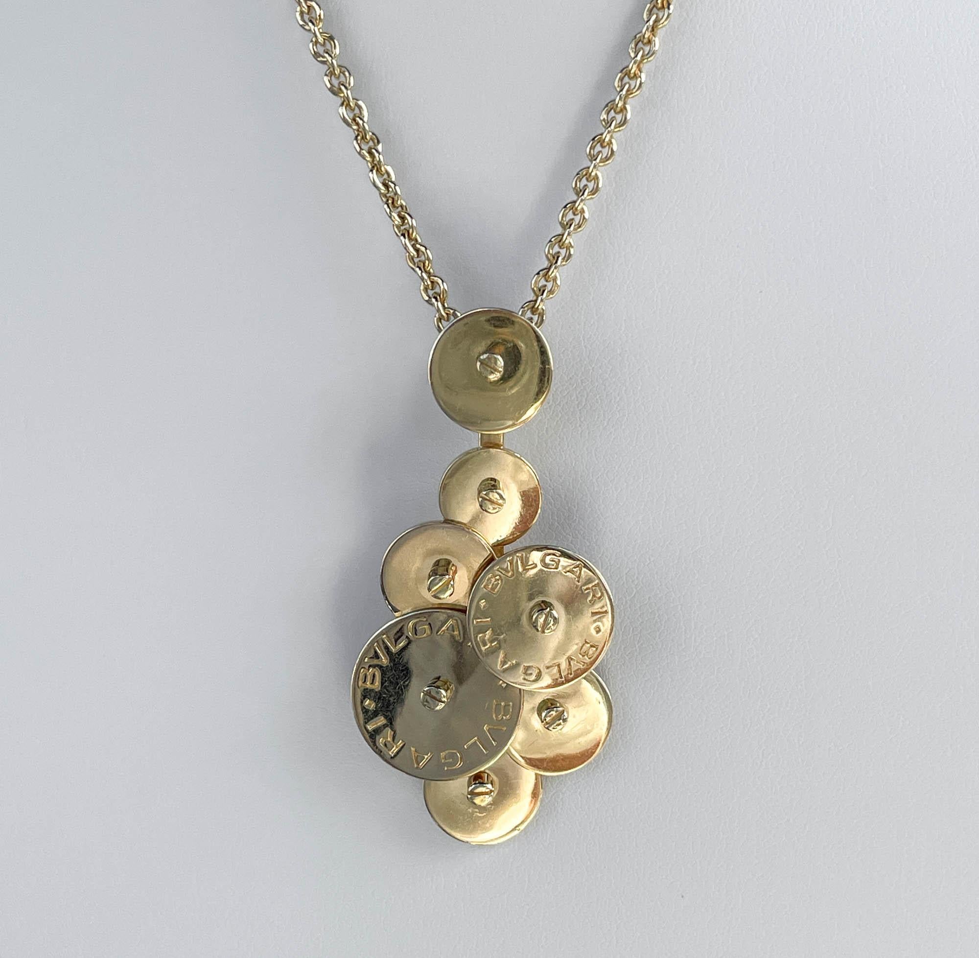 18k Yellow Gold Bvlgari Cicladi Pendant Necklace