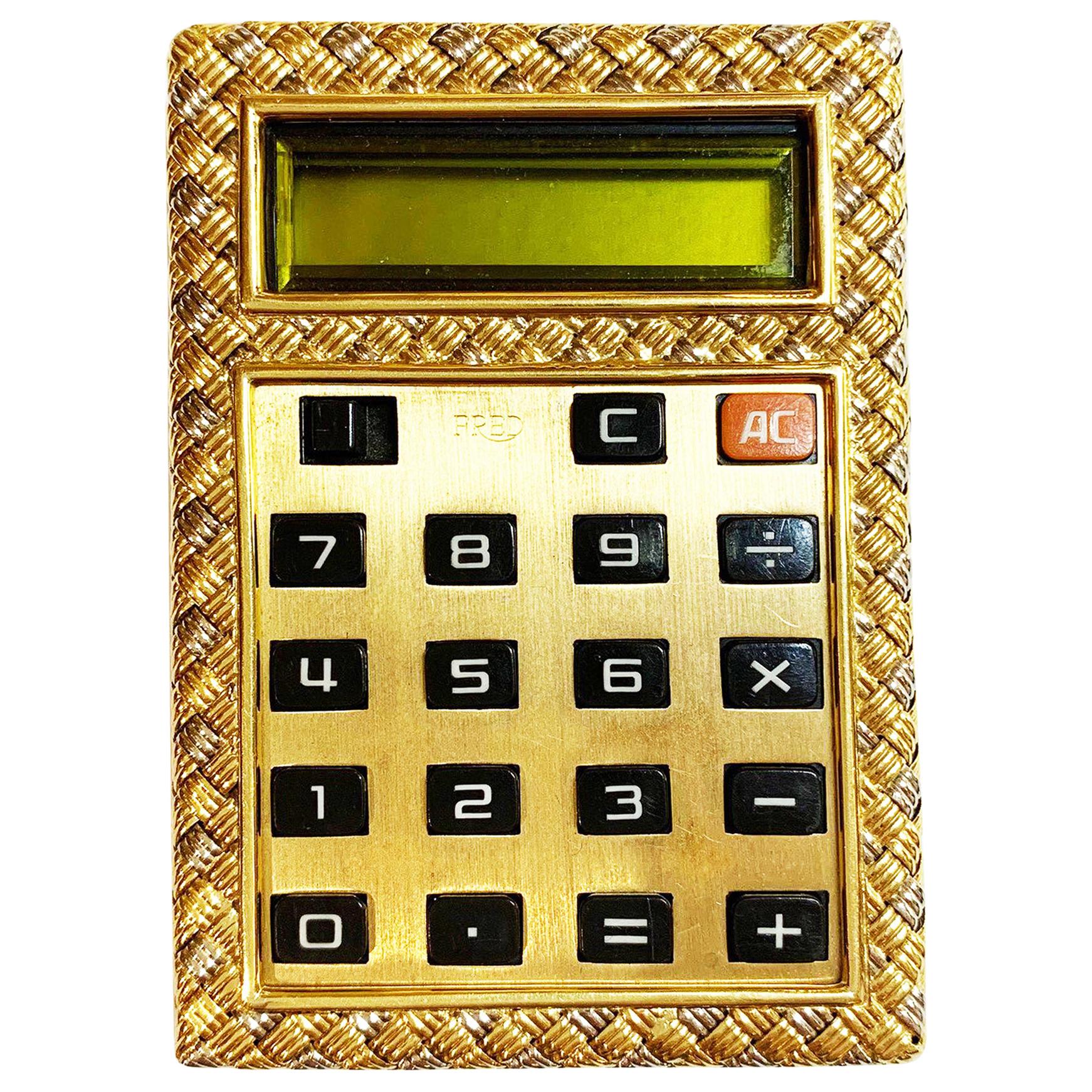 Fred 18 Karat Yellow Gold Calculator Case