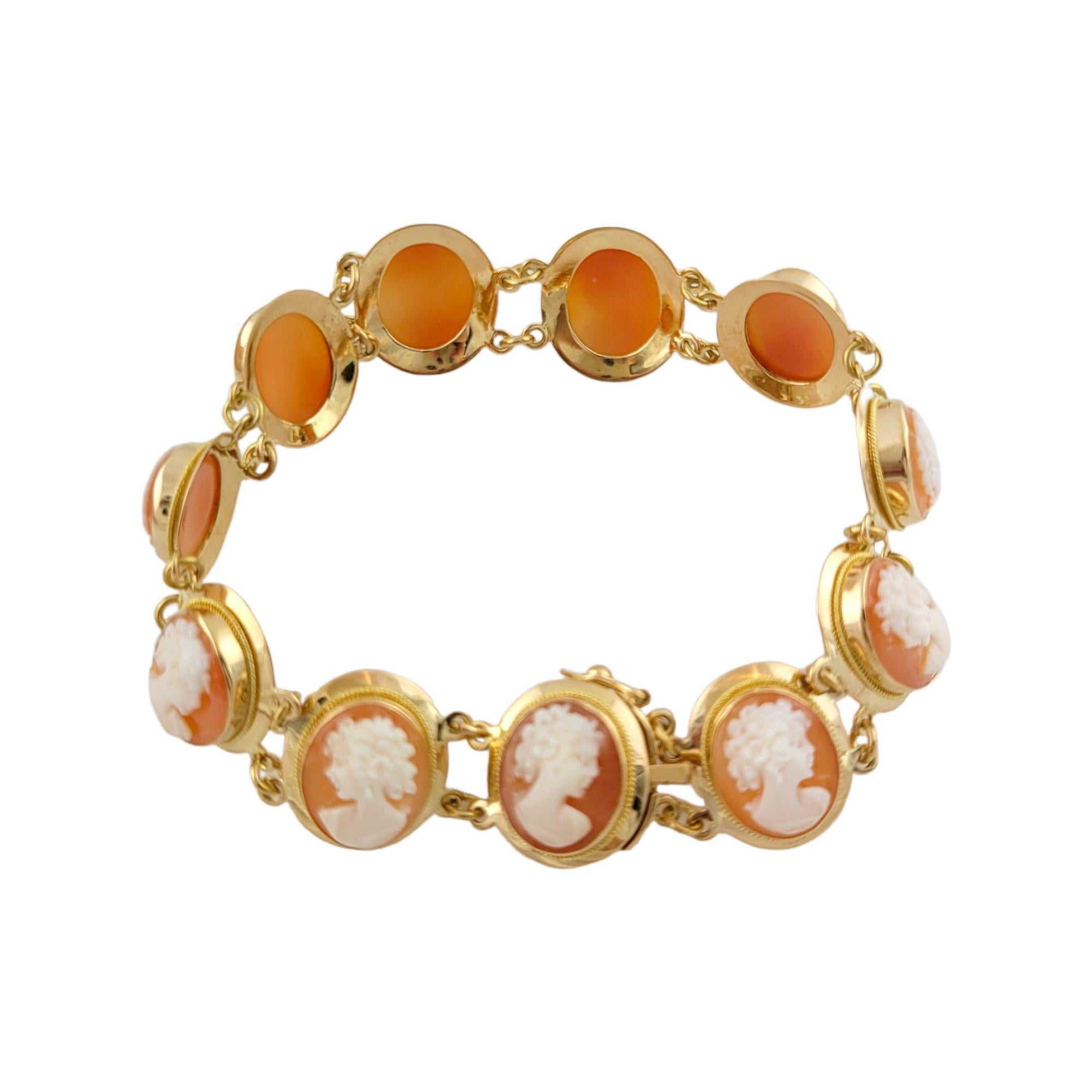 Women's 18k Yellow Gold Cameo Bracelet