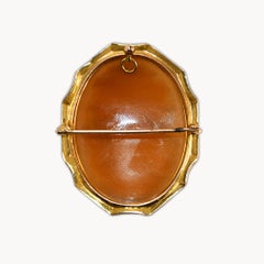 18K Yellow Gold Cameo Brooch/Pendant Circa 1890