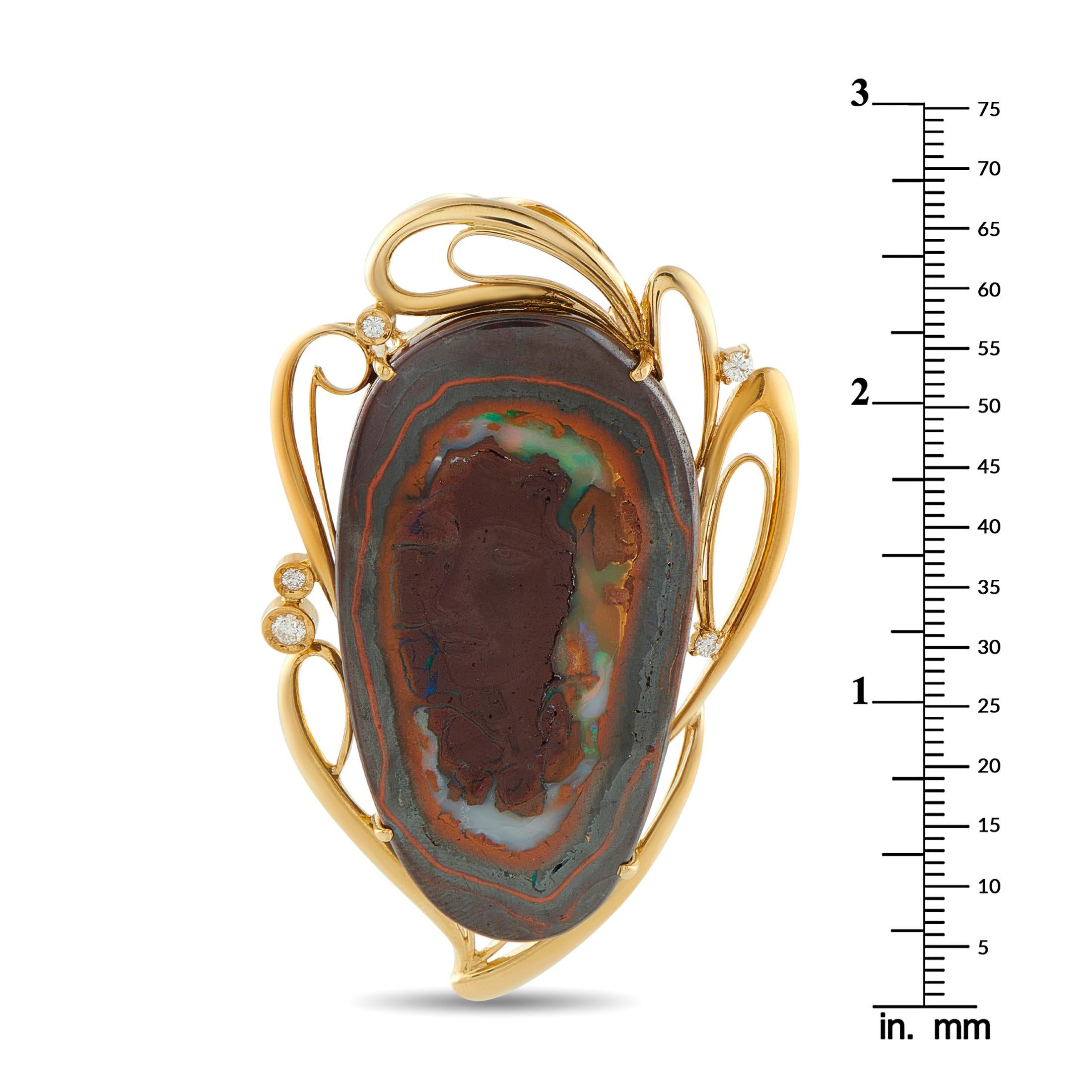 Women's 18K Yellow Gold Cameo Pendant MF13-110425 For Sale