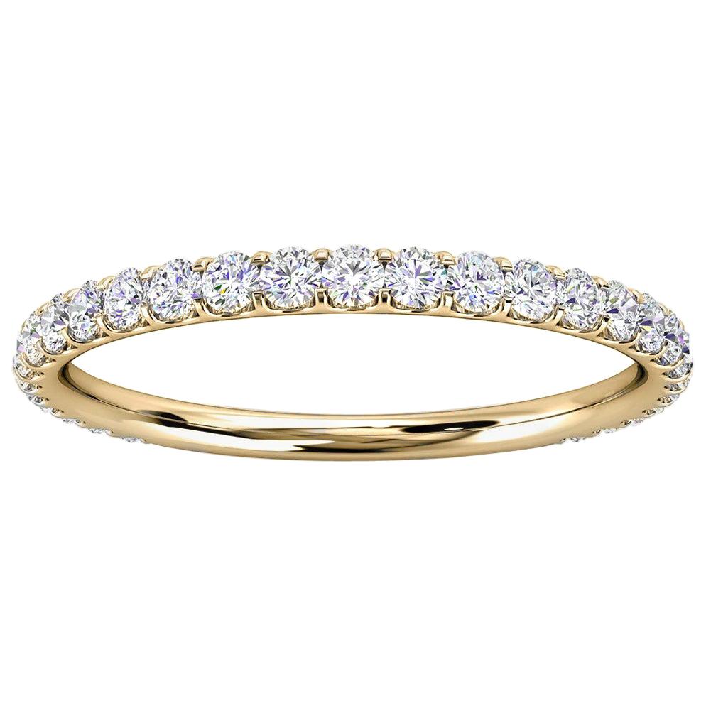 18K Yellow Gold Carole Micro-Prong Diamond Ring '1/3 Ct. Tw'