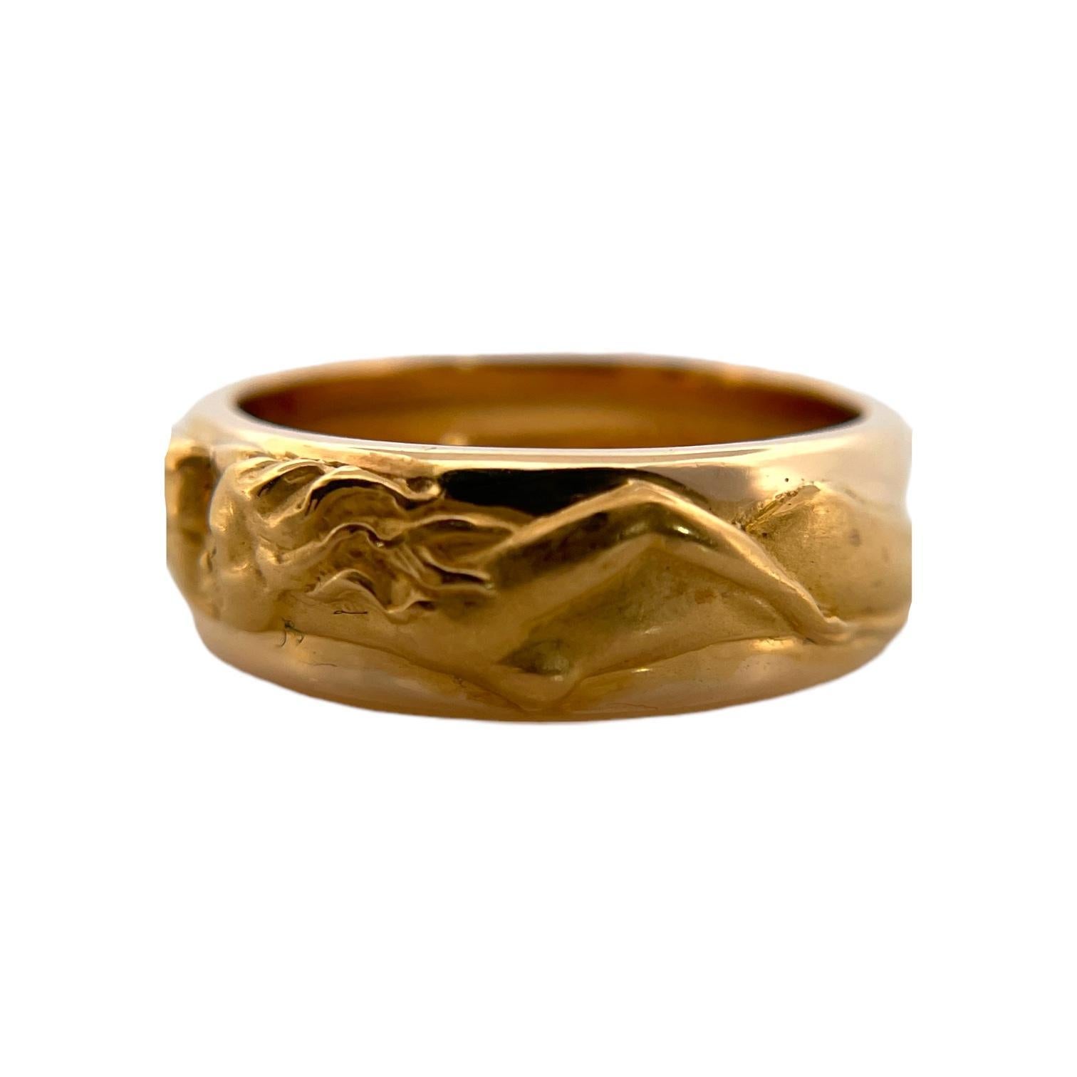 18K Yellow Gold Carrera Kissing Band 1