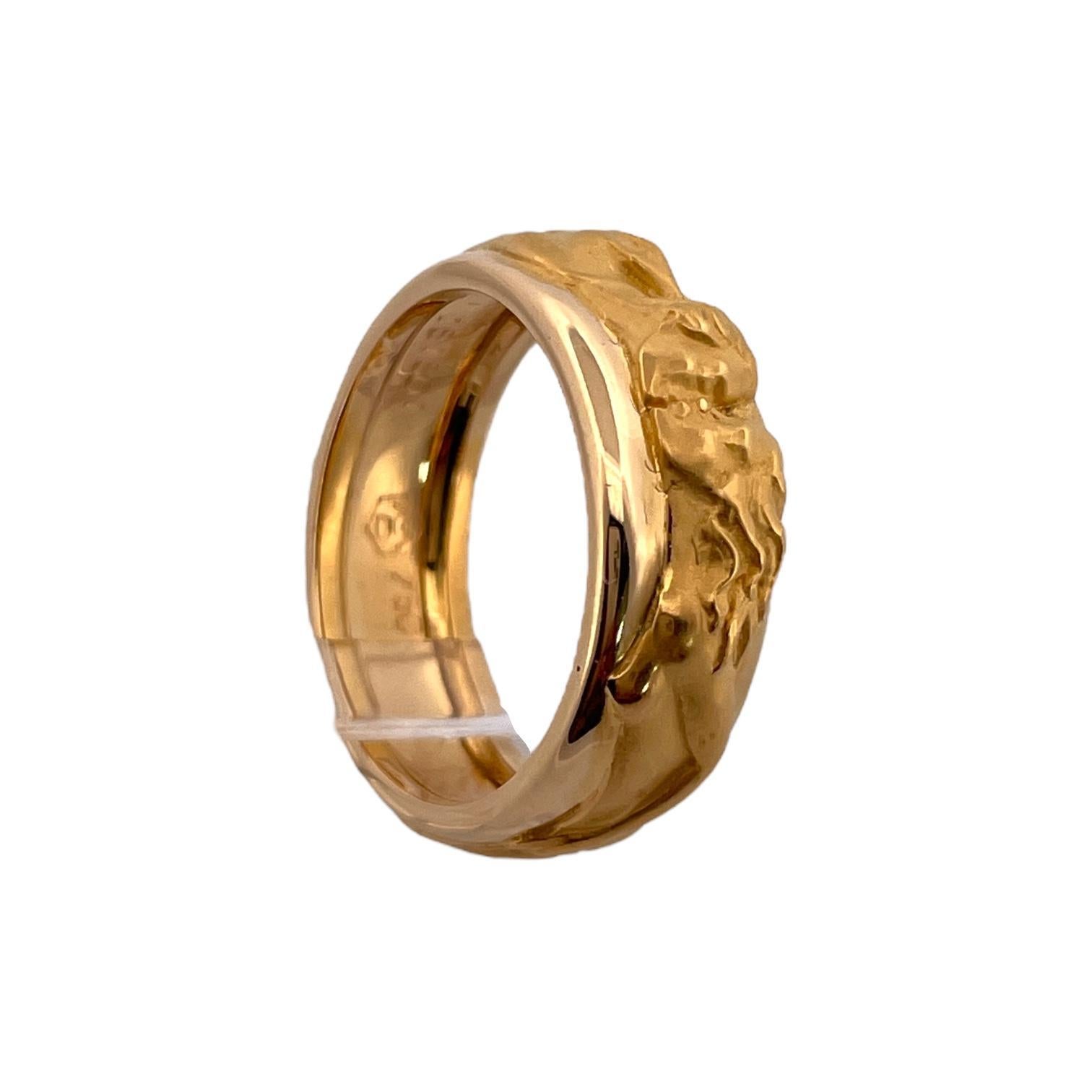 18K Yellow Gold Carrera Kissing Band 2