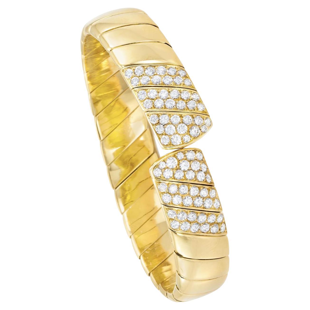 18K Yellow gold Cartier Diamond Bracelet
