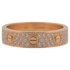 18 Karat Gelbgold Cartier Love Ring mit Diamanten in Voll gefasst