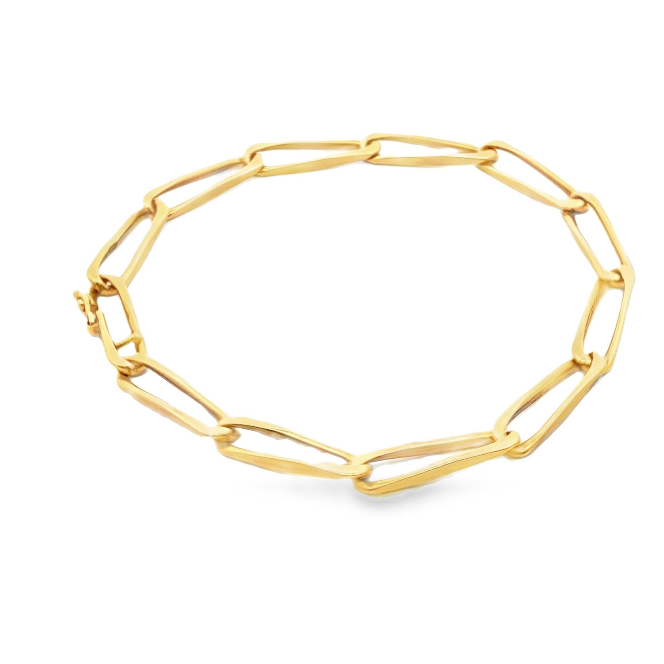 Bracelet trombone rétro en or jaune 18K Cartier 11.90 grs Pour femmes en vente