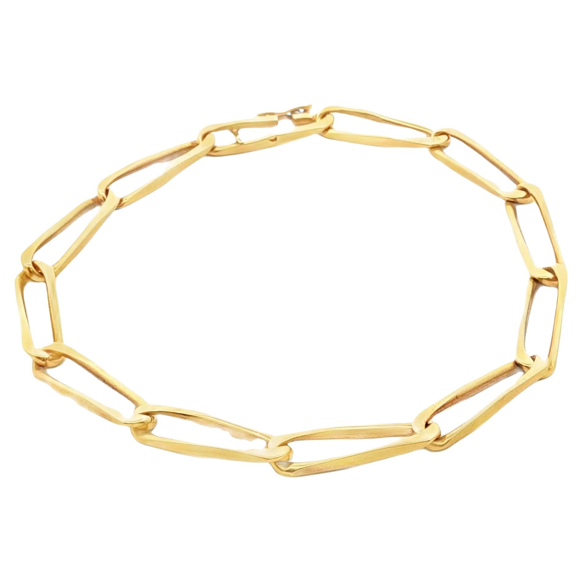 Bracciale fermaglio retrò Cartier in oro giallo 18 carati 11,90 gr.