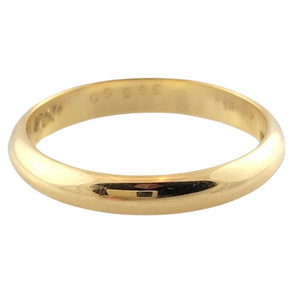  18K Yellow Gold Cartier Wedding Band Size 10.25 #15825