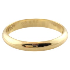 Vintage  18K Yellow Gold Cartier Wedding Band Size 10.25 #15825