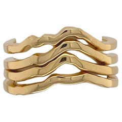 Used 18k yellow gold Cascade Range "Ring(s) of Fire" mountain stacking rings by G&GS