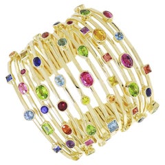18K Yellow Gold Cha Cha Multi Color Bracelet