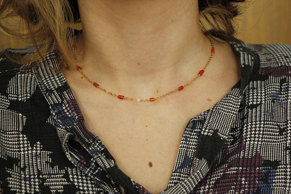 coral chain gold