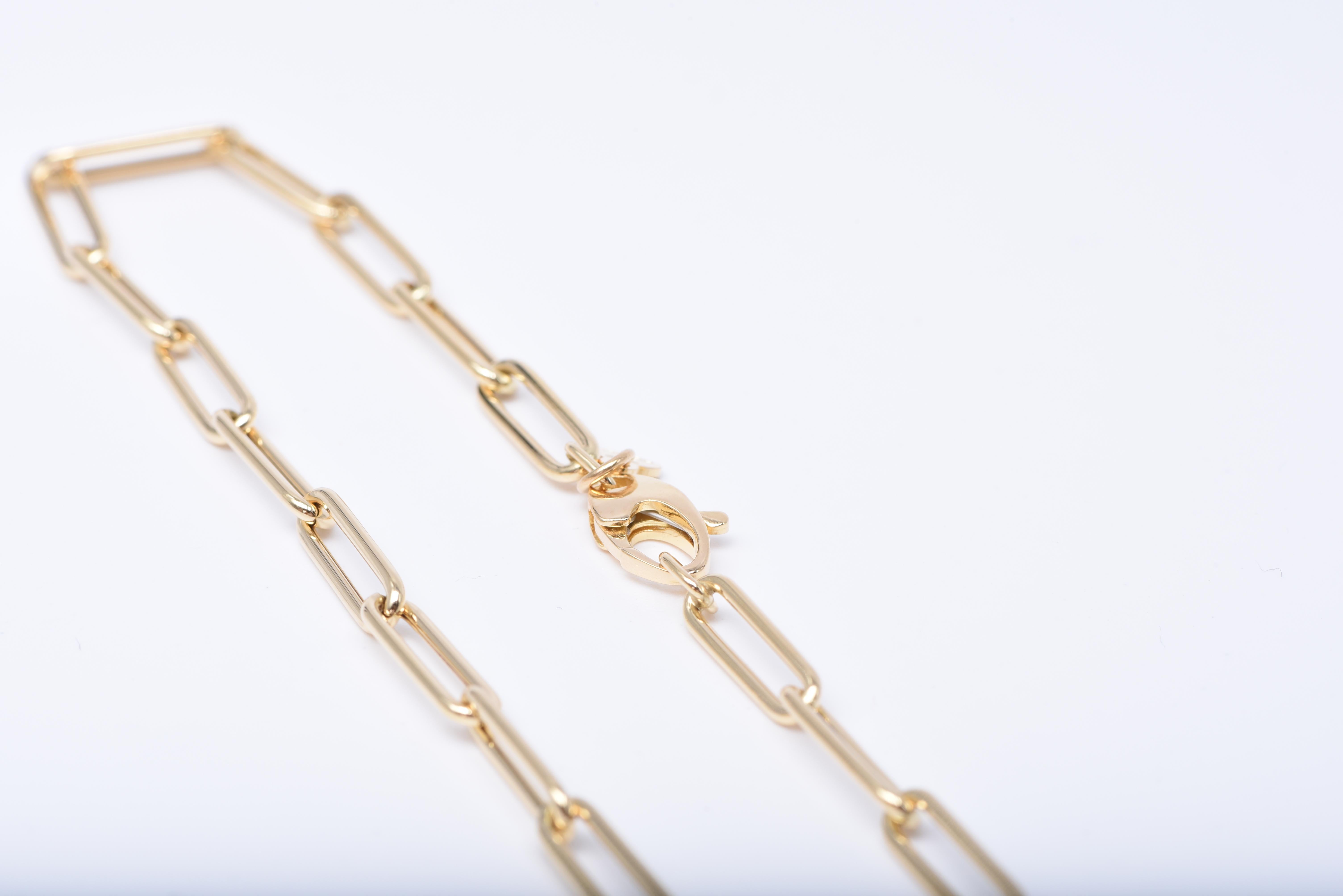 18K Yellow Gold Chain In New Condition For Sale In Huntington, NY