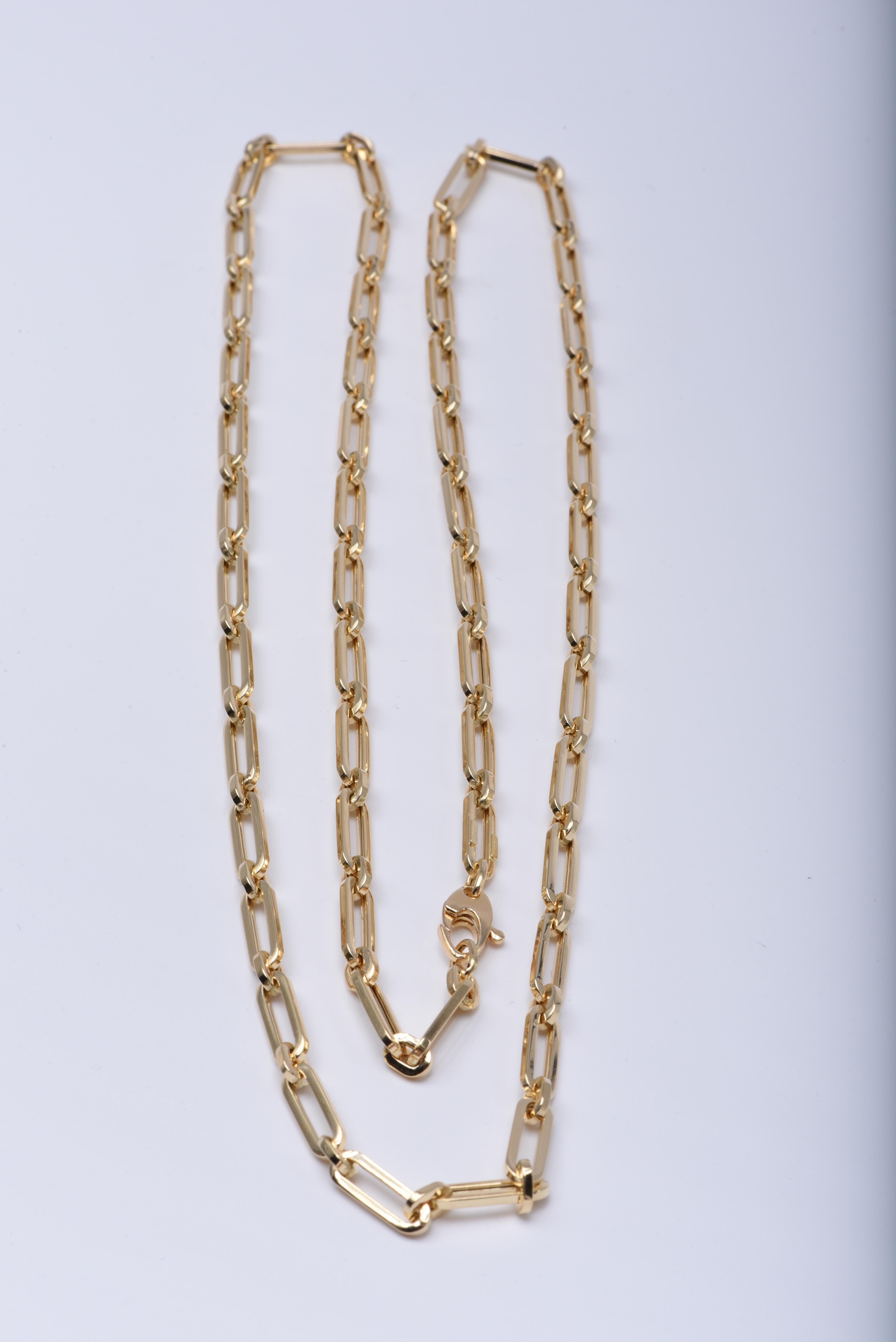 18K Yellow Gold Chain In New Condition In Huntington, NY