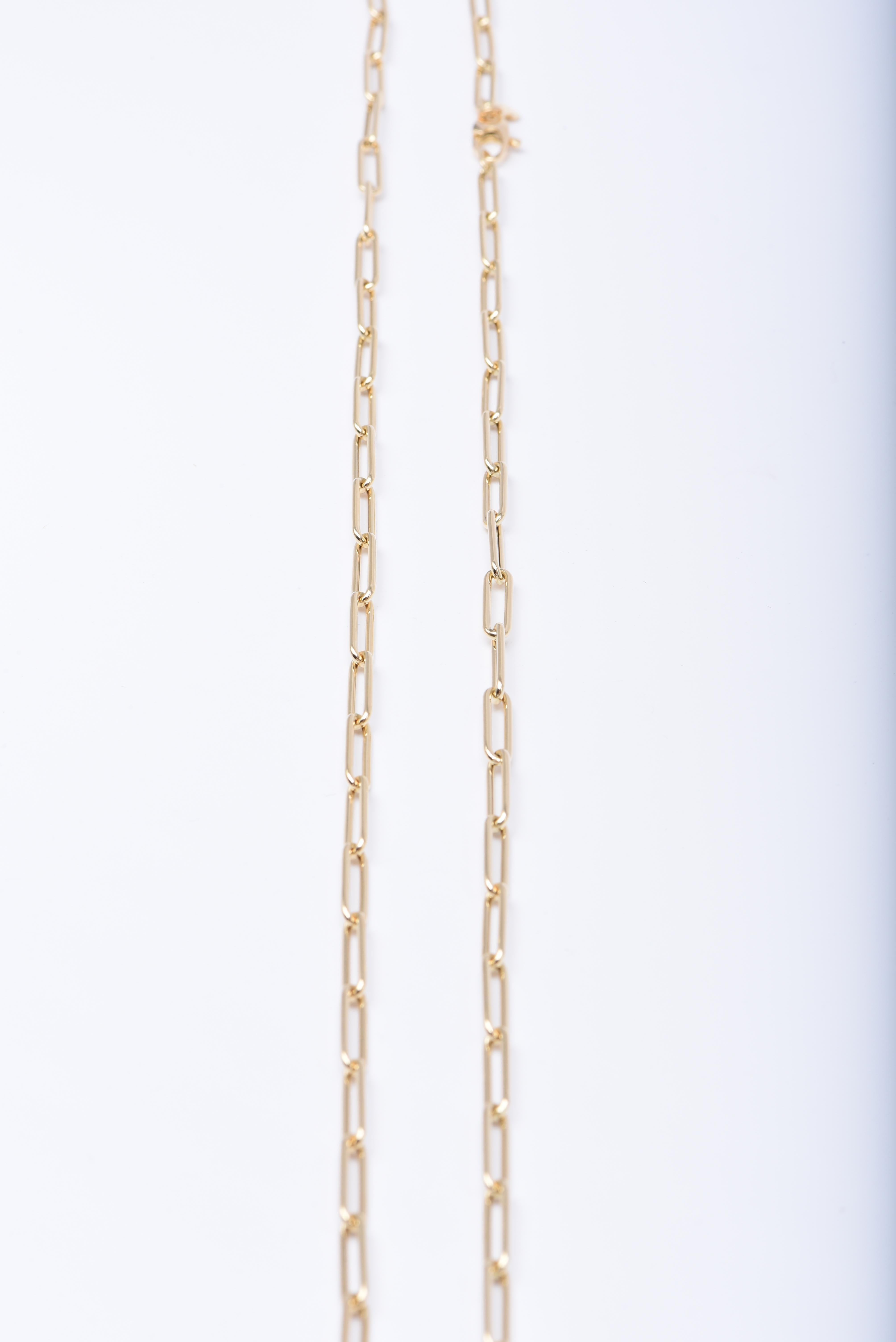 Women's or Men's 18K Yellow Gold Chain For Sale