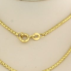 18k Yellow Gold Chain Necklace, 45cm Long, 12g, Excellent Condition