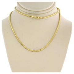 18k Yellow Gold Chain Necklace, 45cm Long, 12g, Excellent Condition