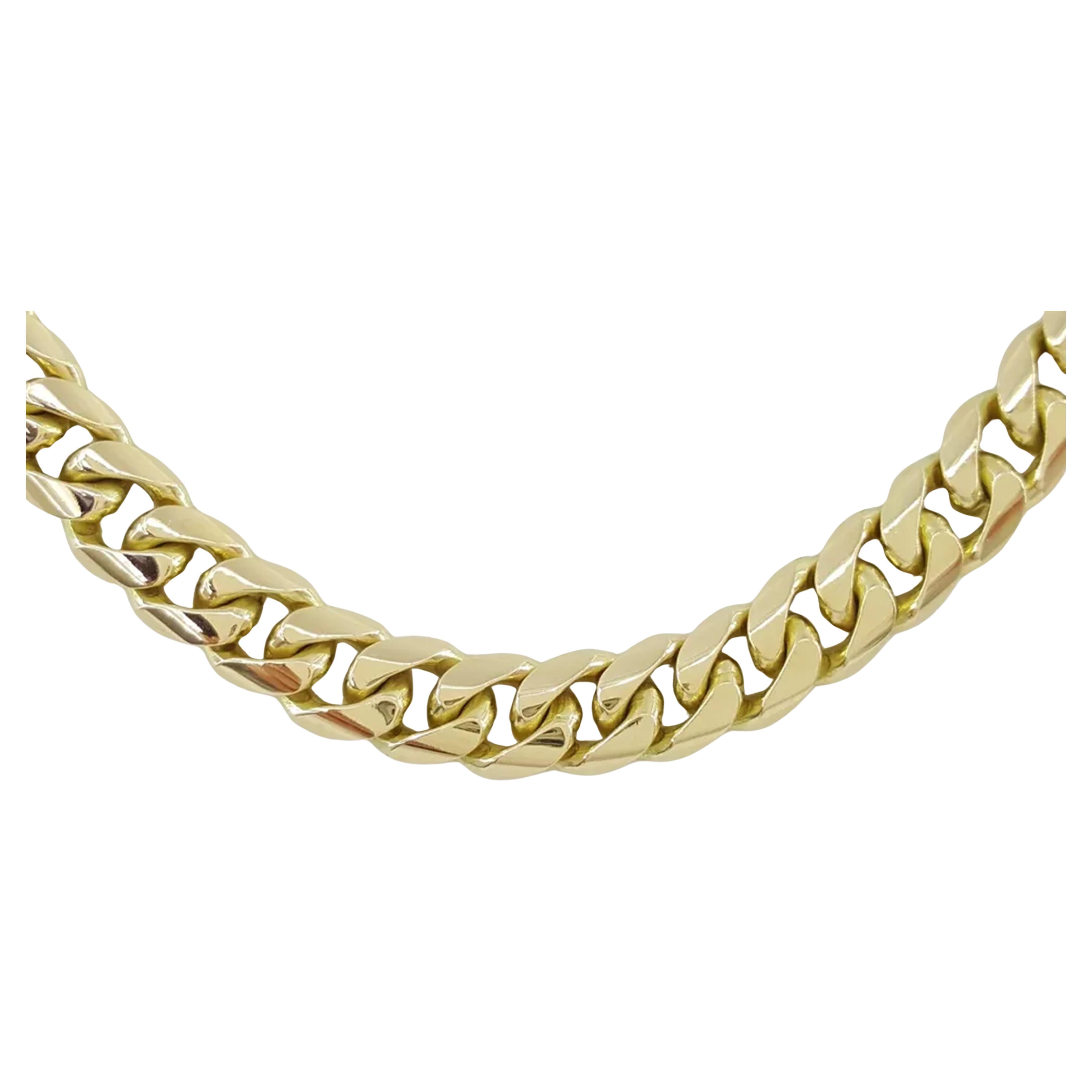 18K Gelbgold Kette Halskette - 20